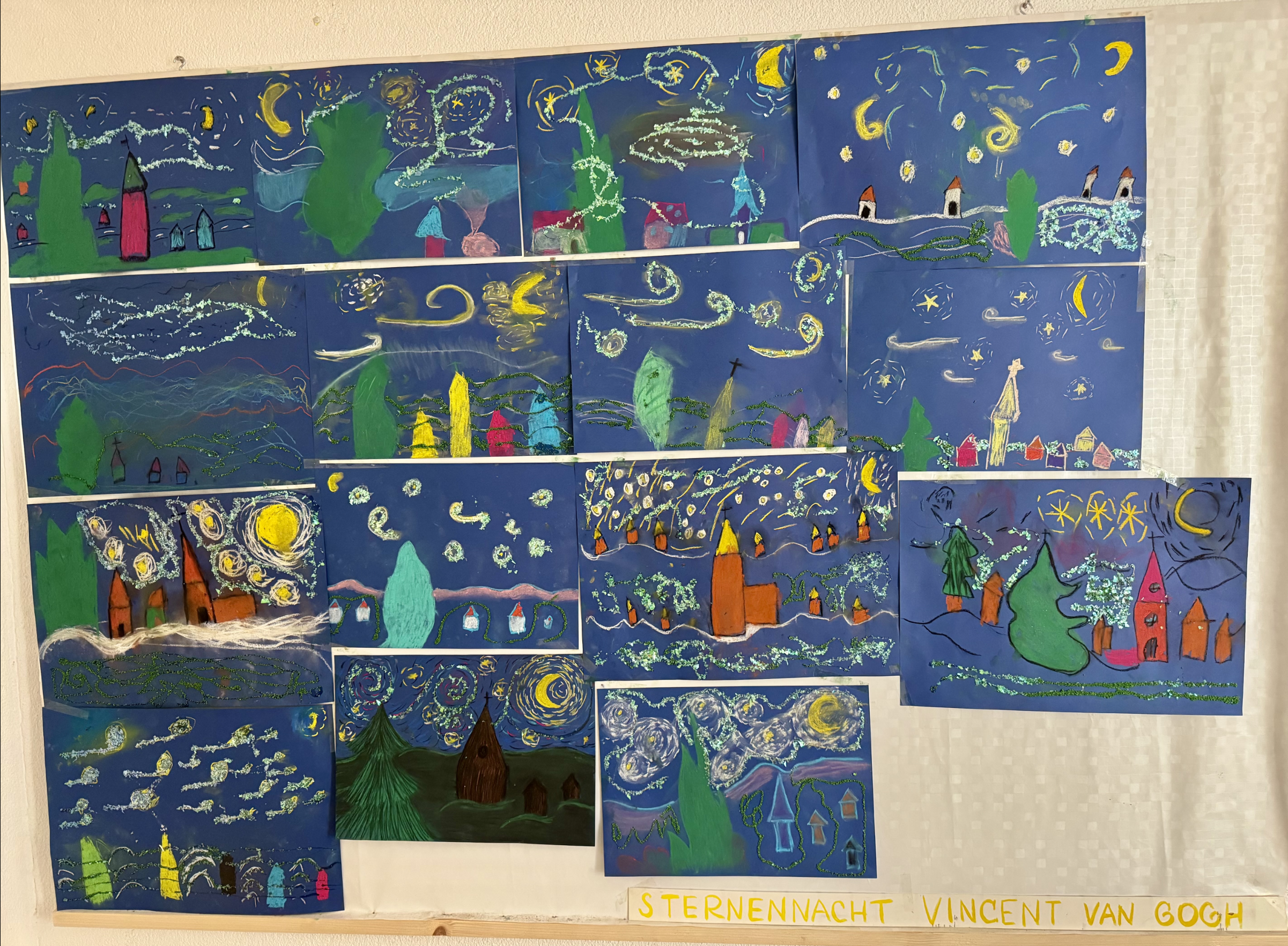 Die Tigerklasse gestaltet „Die Sternennacht“